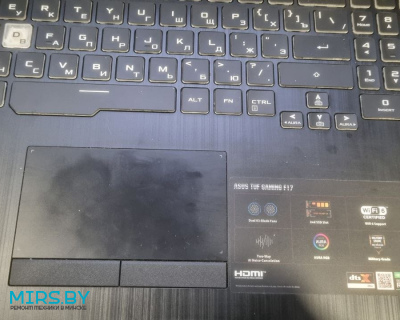 Ремонт игрового ноутбука ASUS TUF Gaming F17 FX706HM Минск Беларусь