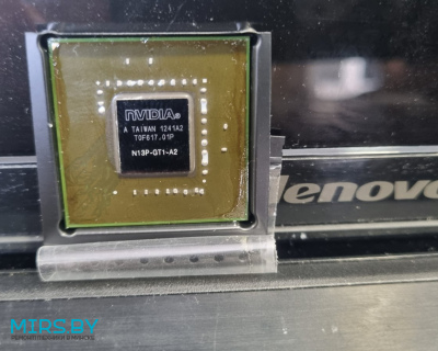 замена видеочипа в игровом ноутбуке Lenovo Y500